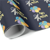 Twee sterren van de Maan en de Ruimtemaan Cadeaupapier (Rol Hoek)