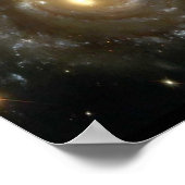 Twee sterrenstelsels die Poster botsen (Hoek)