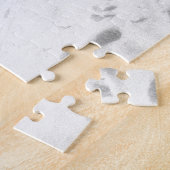 Twee stoelen begraven in sneeuw legpuzzel (Zijkant)