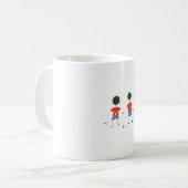 TWEE STOKFIGUREN. KOFFIEMOK (Voorkant links)