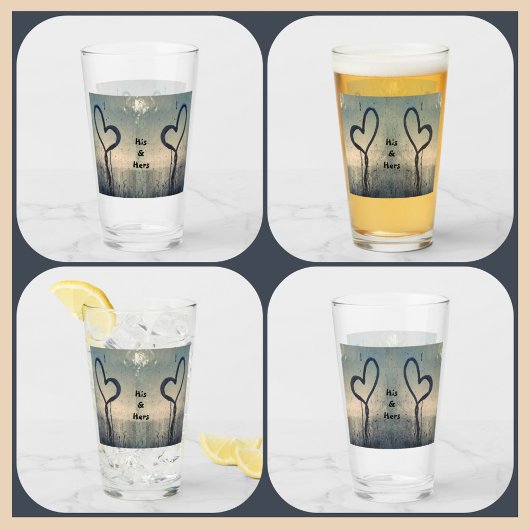 Twee stoomharten zijn en haar koppels glas