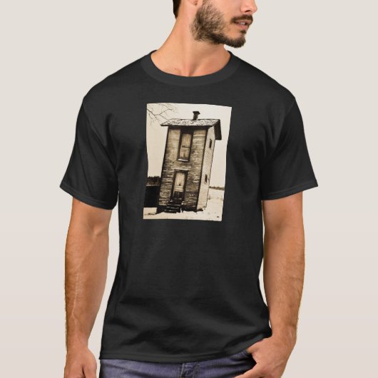 Twee Story Outhouse  Funny T-shirt (Voorkant)