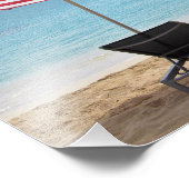 TWEE STRANDSTOELEN POSTER (Hoek)