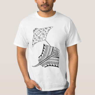 Twee stringrays Shirt voor volwassen kleuren