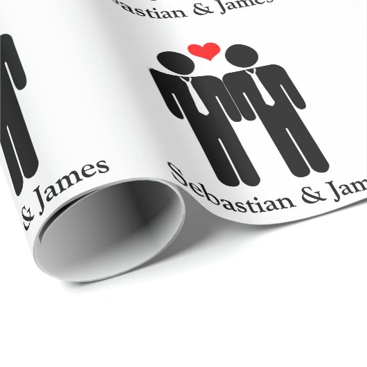 Twee Stropdassen wedden  Cadeaupapier (Rol Hoek)