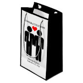 Twee Stropdassen wedden  Klein Cadeauzakje (Voorkant Gekanteld)