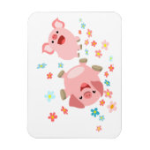 Twee stuttende Cartoons in Flexible Magnet van de  Magneet (Verticaal)