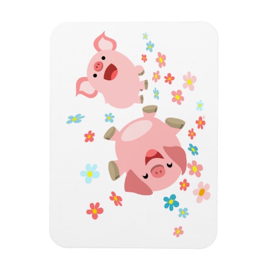 Twee stuttende Cartoons in Flexible Magnet van de  Magneet (Verticaal)