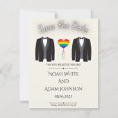 Twee Suits Gay Marriage Save the Date (Voorkant)