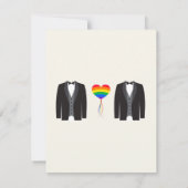 Twee Suits Gay Marriage Save the Date (Achterkant)