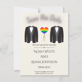 Twee Suits Gay Marriage Save the Date