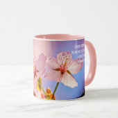 Twee Sunlit Sakura Blossom Mok (Voorkant rechts)