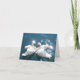 Twee Swan Lovers kaart
