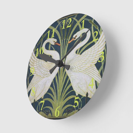 Twee -swanje ronde klok (Hoek)