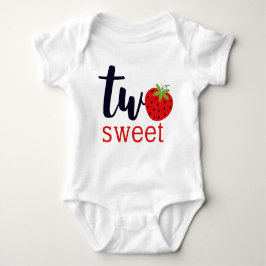 TWEE Sweet Aardbei Birthday Girl 2e jaar Romper