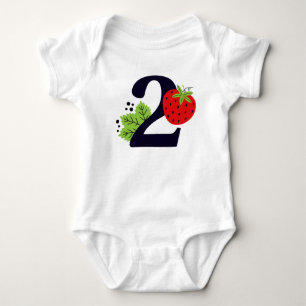 TWEE Sweet Aardbei Birthday Girl 2e jaar Romper
