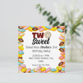 Twee Sweet Donut 2e thema Kleurrijk Verjaardagsfee Kaart (Staand voorkant)