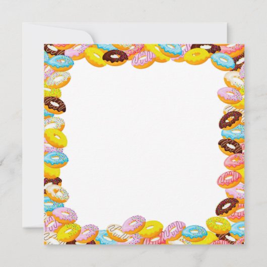 Twee Sweet Donut 2e thema Kleurrijk Verjaardagsfee Kaart (Achterkant)