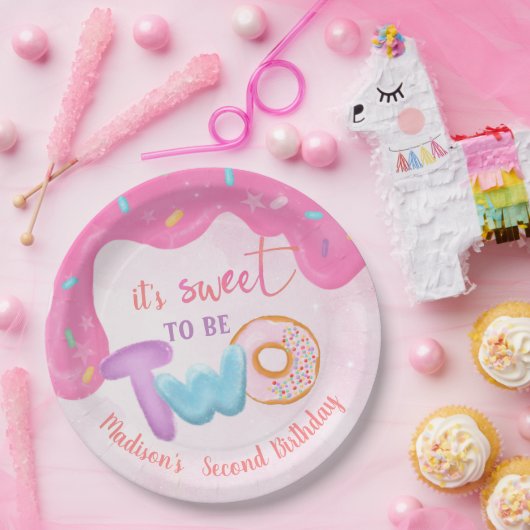 Twee Sweet Donut Birthday Bord (Feest)