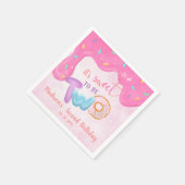 Twee Sweet Donut Birthday Bord Servet (Hoek)