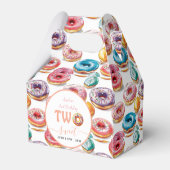 Twee Sweet Donuts 2e verjaardagsfeestje Bedankdoosjes (Achterkant)