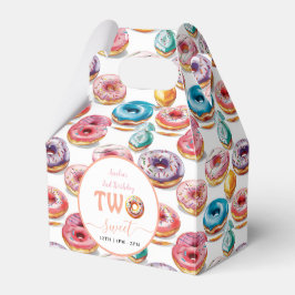 Twee Sweet Donuts 2e verjaardagsfeestje Bedankdoosjes