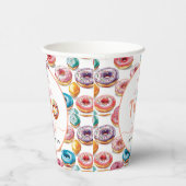 Twee Sweet Donuts 2e verjaardagsfeestje Papieren Bekers (Rechts)