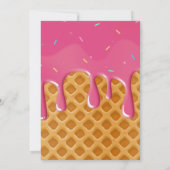 Twee Sweet Ice Cream Kids verjaardagsuitnodiging Kaart (Achterkant)