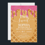 Twee Sweet Ice Cream Kids verjaardagsuitnodiging Kaart<br><div class="desc">Hier is de scoop. Deze leuke Ice Cream-uitnodiging is de perfecte uitnodiging voor het verjaardagsfeestje van je kind.</div>