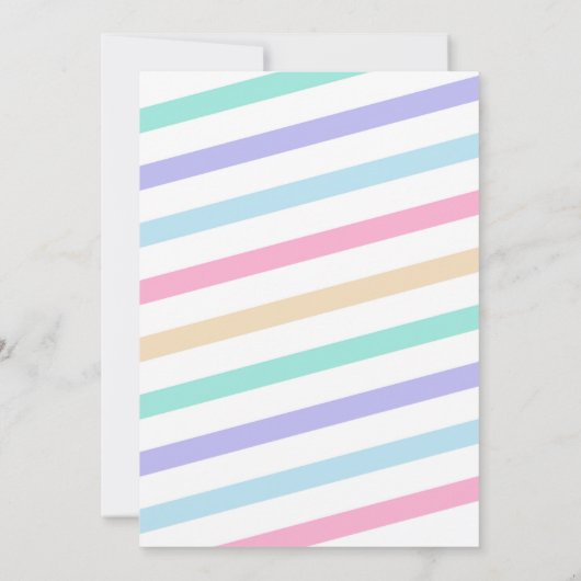 Twee Sweet Ice Cream verjaardagsuitnodiging Kaart (Achterkant)