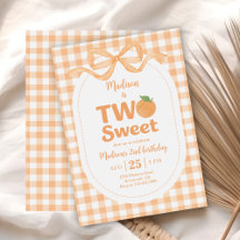 Twee Sweet Peach Meisje 2e verjaardag