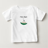Twee T-shirt voor twee erwten in een pod. (Voorkant)