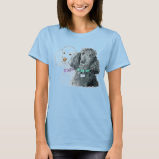 Twee T-shirts met poodles