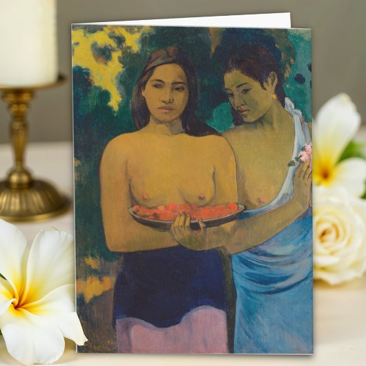 Twee Tahitiaanse vrouwen door Paul Gauguin Kaart