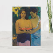 Twee Tahitiaanse vrouwen door Paul Gauguin Kaart (Voorkant)