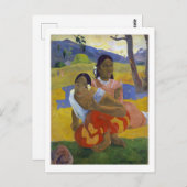 Twee Tahitiaanse vrouwen, Gauguin Briefkaart (Voorkant / Achterkant)
