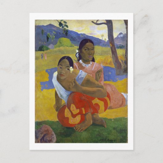 Twee Tahitiaanse vrouwen, Gauguin Briefkaart (Voorkant)