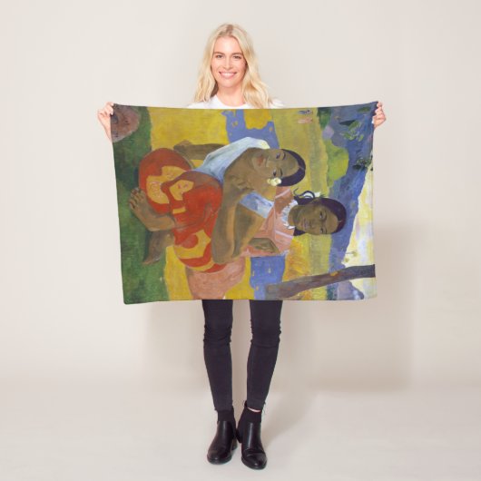Twee Tahitiaanse vrouwen, Gauguin Fleece Deken (In situ)
