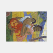 Twee Tahitiaanse vrouwen, Gauguin Fleece Deken (Voorkant (Horizontaal))