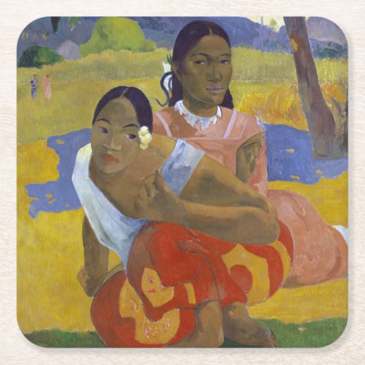 Twee Tahitiaanse vrouwen, Gauguin Kartonnen Onderzetters (Voorkant)