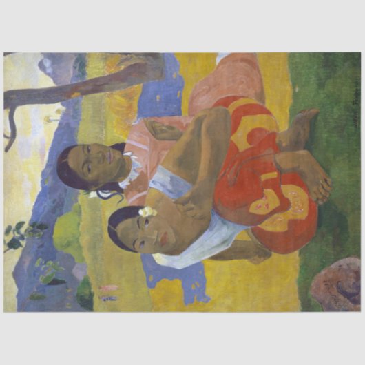 Twee Tahitiaanse vrouwen, Gauguin Tissuepapier (Voorkant)