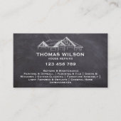 Twee Talen Bouw Handyman Carpenter Visitekaartje (Voorkant)