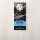 Twee Talen Druk Wassen Macht Wassen Dak Deurhanger (Op knop)