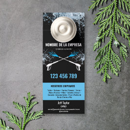 Twee Talen Druk Wassen Macht Wassen Dak Deurhanger