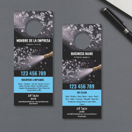 Twee Talen Druk Wassen Macht Wassen Dak Deurhanger