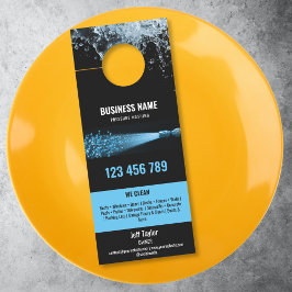 Twee Talen Druk Wassen Macht Wassen Dak Deurhanger