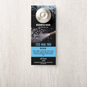 Twee Talen Druk Wassen Macht Wassen Dak Deurhanger (Op knop)