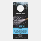 Twee Talen Druk Wassen Macht Wassen Dak Deurhanger (Achterkant)