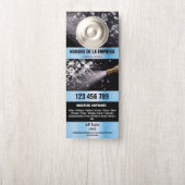 Twee Talen Druk Wassen Macht Wassen Dak Deurhanger (Op knop)