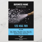 Twee Talen Druk Wassen Macht Wassen Dak Flyer (Voorkant)